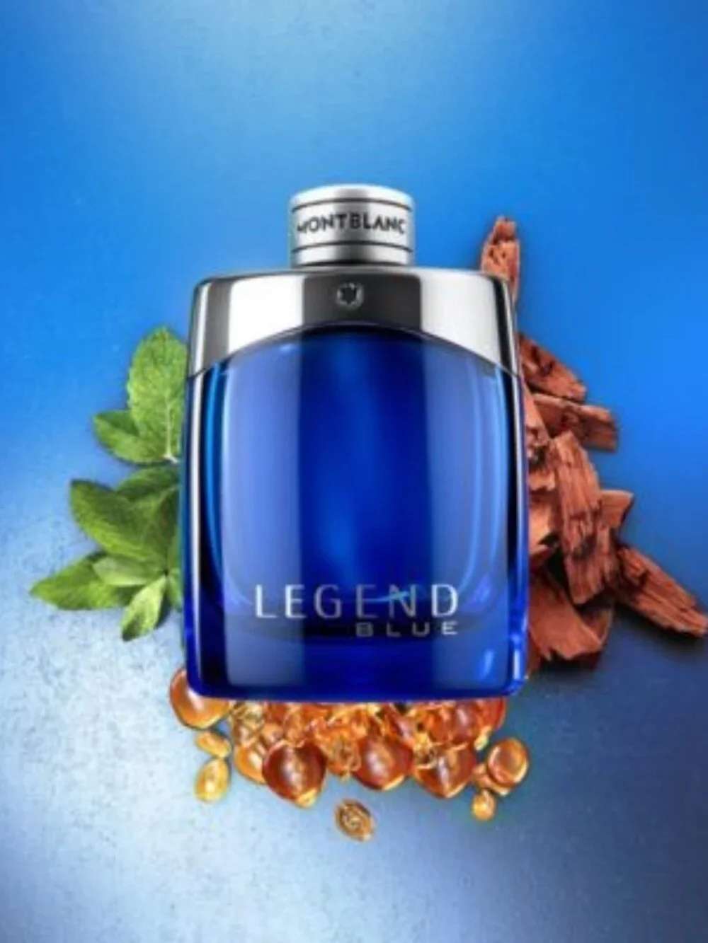 Montblanc Legend Blue Gift Set-Metal Box,Spray 7.5ml&Cream&Cleanser 30ml-3pc-NEW